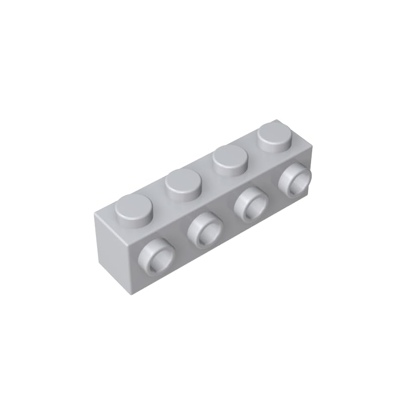 30414 Brick Special 1x4 with 4 Studs on One Side, gray white, 50 PCS โ image 1