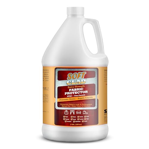 Extra Strength Fabric Protector Spray Prevents Stains and Repels Liquids. SoftClad Guards Furniture,...