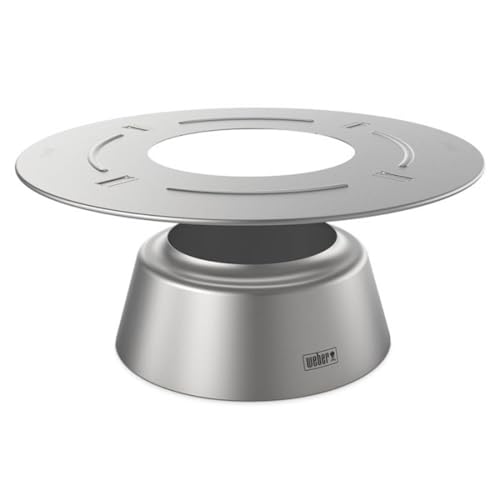 Weber Régulateur de Chaleur de Charbon, pour barbecues à Charbon à partir de Ø 57cm, en Acier Inoxydable, Cuisson Rapide ou Lente, avec Anneau diffuseur -...