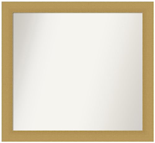 Amanti Art Gold Wall & Bathroom Mirror for Over Sink, 26x28 Small Mirror