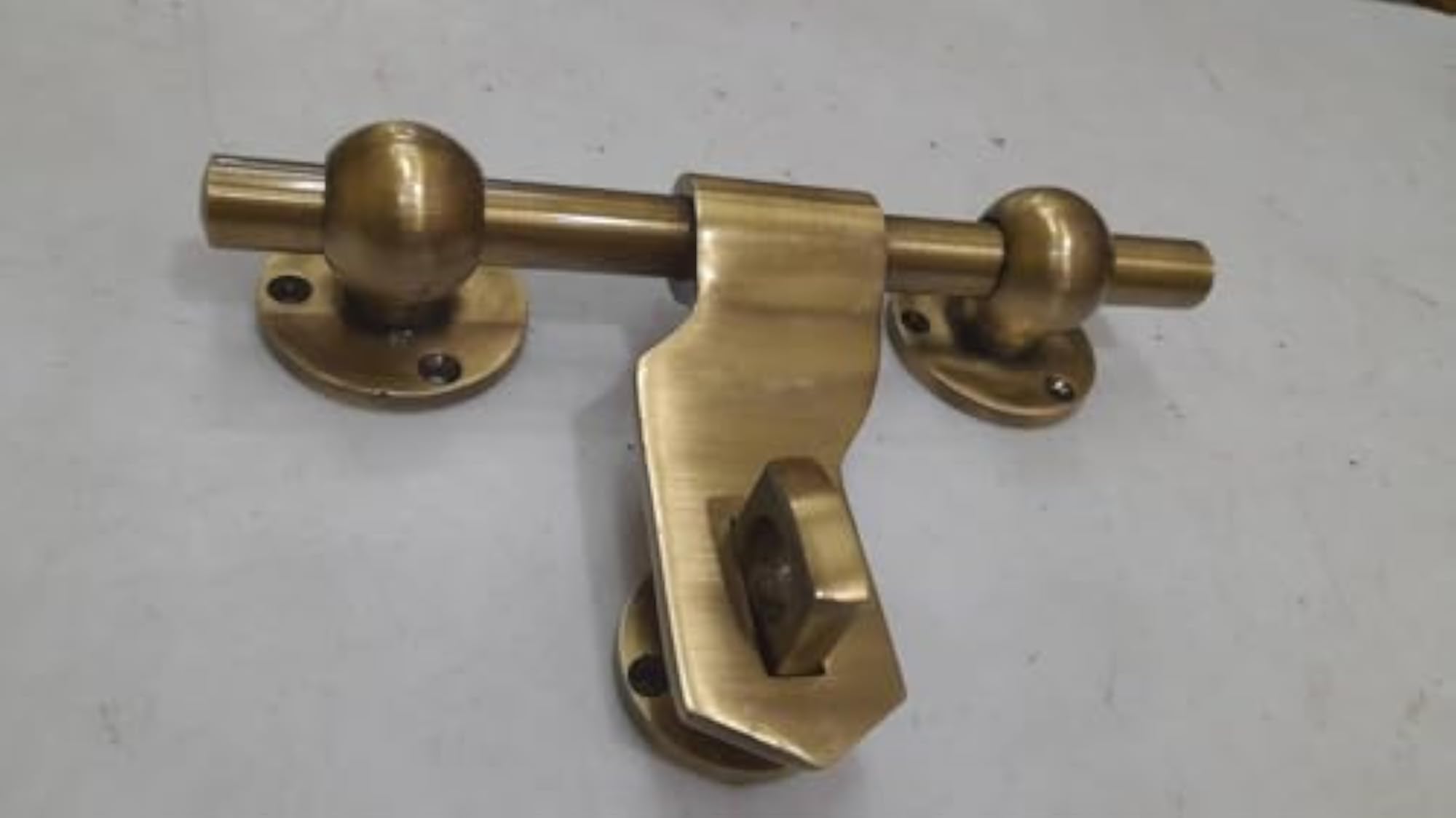 Decorative Brass Door Aldrop, Antique Finish, 8 Inch