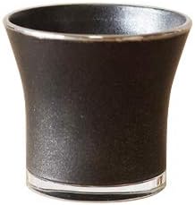 Sasage Industry SS-009 Sake Cup Black 1.3 fl oz (37 cc), Stainless Steel, Compatible with Sake, Enjoy Sake, For Sake