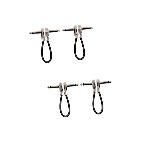 Câble d'effet guitare 15cm TOYANDONA pour liaison de pédales d'effet - Lot de 4