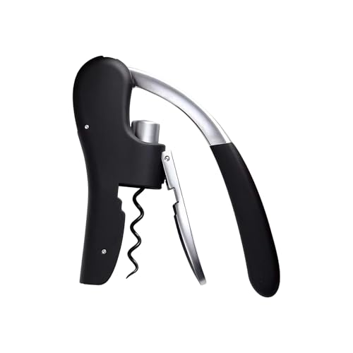 Sacacorchos de vino, acción por presión, cuello de cisne de zinc, sacacorchos para botellas de vino | Para fiesta familiar cena restaurante apartamento camping-Car seniors adultos hombres mujeres