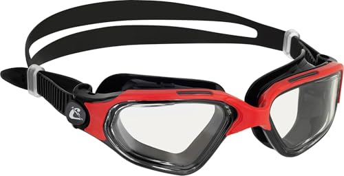 CRESSI �X�C�~���O �S�[�O�� ���j�Z�b�N�X [ CLEAR EYES ] �V���R���X�J�[�g���X�g���b�v UV�J�b�g �܂�~�߉��H �ϏՌ� �u���b�N/���b�h ZDE265080 �y���K�i�z