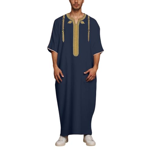 Robe de prière homme : dishdasha ample et vêtement pakistanais confortable