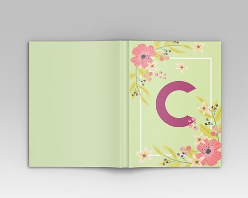 Image of AccuPrints Initial C Premium Soft Bound Notebook Diary |Size 21 x 14.5 cm| for Girls and Women (A5,192 Ruled Pages, 80 GSM) Personal Diary