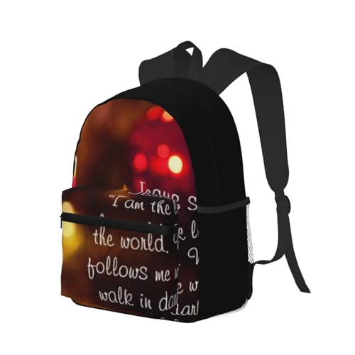 Jesus Said, I Am The Light Of The World, John 8 12 Foldable Backpack 20l - Lightweight And Compact Travel Backpack For Commuting, Traveling2