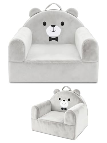 laapee Kids Sofa Chair with Removable Washable Cover & Magic-Tape