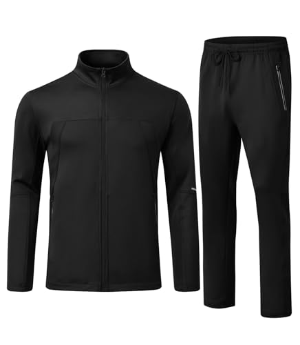 Rdruko Men's Tracksuits 2 Piece Set Athletic Sports Casual Full Zip Jogging Sweatsuit