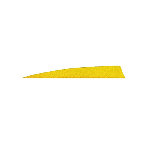 Gateway Shield Cut Feathers Neon Yellow 5 in. RW 50 pk.