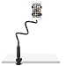 Gooseneck Cell Phone Holder, Lazy Bracket, Universal Mobile Phone Clip Stand, Flexible Long Arm Rotating Mount for for Bed, Office, Kitchen, iPhone, pad, Watching Movies