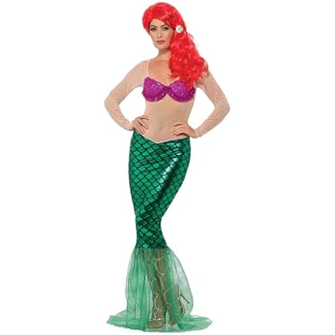 Smiffys Deluxe Green Sequin Mermaid Costume Cover