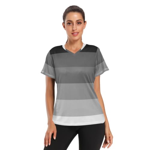 XUWU Straight Pride Flag Women's Active Quick Dry Sports T-Shirt Medium