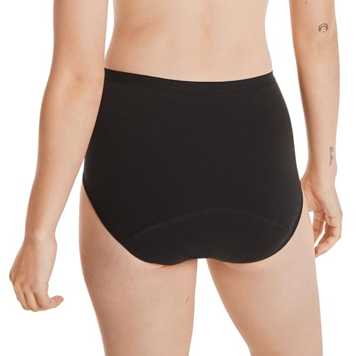 Image of Hanes Women's Period Underwear Pack, 3-Pack, Comfort, Period. Moderate Leaks Period Panties, Odor Protection