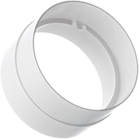 EUROPLAST 100mm ABS Kerek Szellőzőcső Légcsatorna Füstcső PVC 1