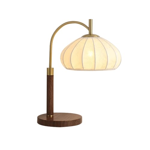 Lampe de bureau vintage chinoise en tissu fait main pour salon et villa
