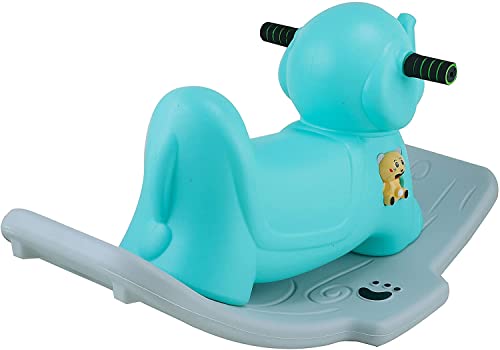 Image of PoPo Toys Murphy Rocker (Turquoise)| Rocker for Kids Birthday Gift for Kids /Boys /Girls /Rocker with Musical & Lightning Toy | Cute Character