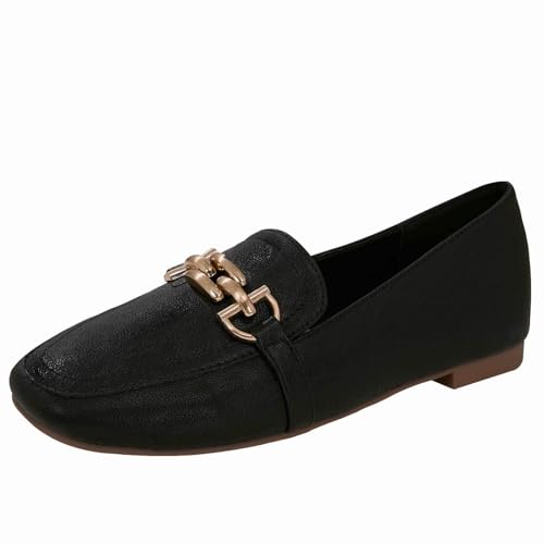 Image of baobeijiadao Womens Loafers Slip On Penny Loafers Low Heel Comfortable Flats Shoes for Women Work Office