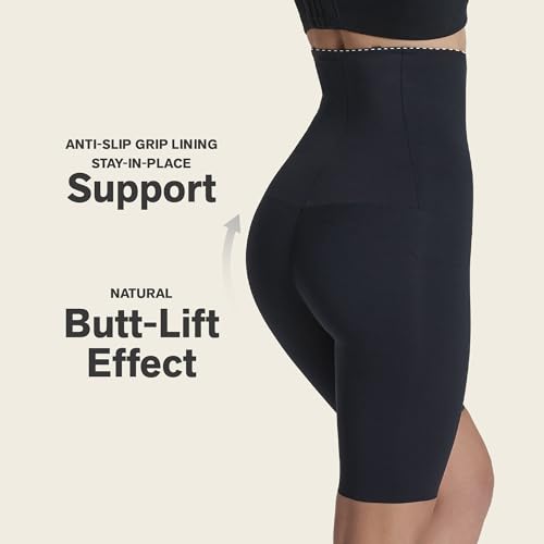 Image of High-Waisted Firm Compression Shaper Short by Leonisa