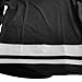 UNLC Classic Blank Hockey Jersey with Stripes – Authentic Stitched, Breathable Mesh and Durable Polyester, Black, Medium