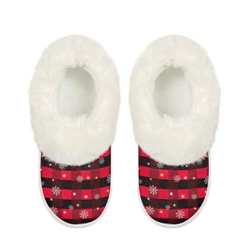 Comfortable House Shoes for Women Fleece-Lined Comfy Fuzzy House Slippers for Women Warm Womens Winter Slippers