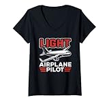 Photo Gallery donna piloto de avión ligero piccolo aeroplano aerei privato maglietta con collo a v Photo Gallery donna piloto de avión ligero piccolo aeroplano aerei privato maglietta con collo a v