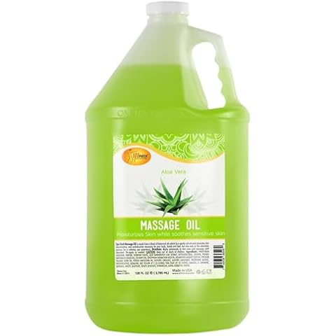 SPA REDI Massage Oil with Aloe Vera, 128 Oz Cover