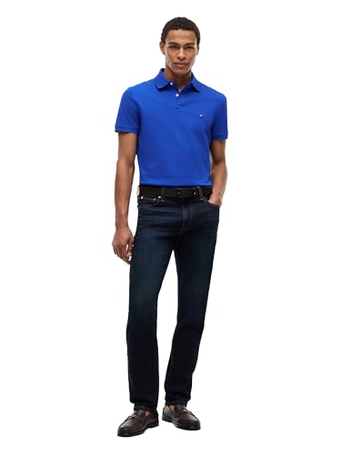 Image of Tommy Hilfiger Men's Short Sleeve Polo Shirts in Regular Fit With Stretch and Organic Pique Cotton