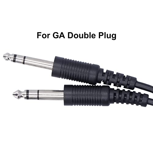 Adaptador de Auriculares para Aviación KANASI con Cable Protegido miniatura 3