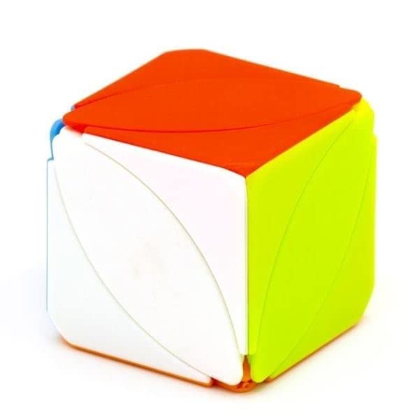 DEZIINE®Stickerless Speed Cube Profession Smooth Turning Frosted Surface Anti-Fingerprint Material Puzzle Cube Quick and Precise with Vibrant Colors for Kids and Adults (Leaf Cube)