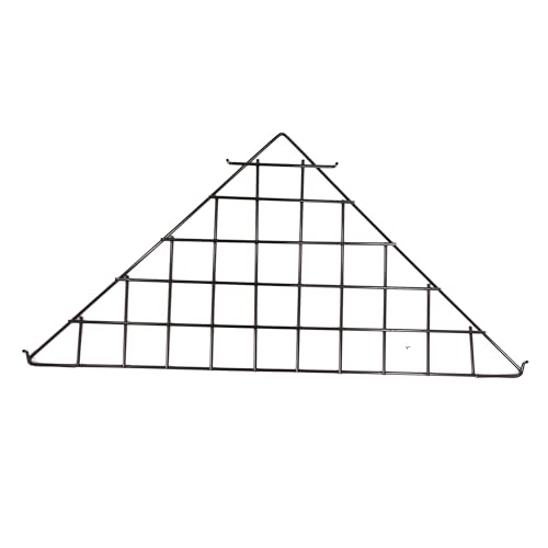 SSWBasics Triangle Black Wire Grid Shelf -- Set of 2