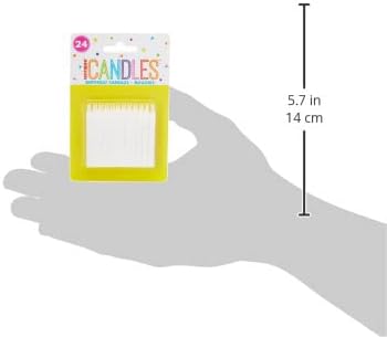 White Spiral Birthday Candles - 24 Count, 2.5'' - Festive Celebration Cake Toppers, Vibrant Party Decorations, Fun and Safe for All Ages