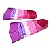 Gugmoy Kids Swim Fins,Comfortable Silicone Flippers for Swimming and Diving,Size Suitable Beginners Kids Girls Boys Adults (XXX-Small, Colorful-C)