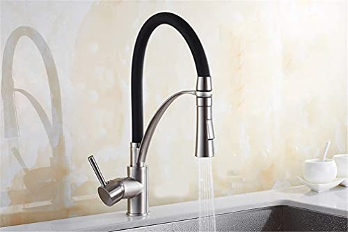 Robinets de cuisine à LED avec mitigeur pull down et aérateur eau - 3