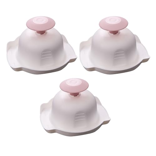 Protector anticortes TIDTALEO de plástico rosa para cocina, pack de 3 piezas