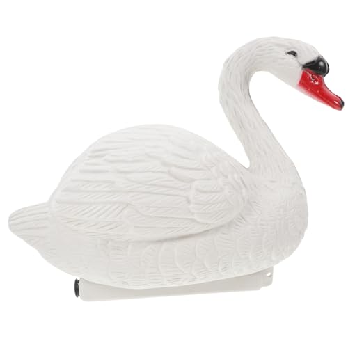 Cabilock Figura De Flotante Realista Decoración De Estanque Protector De Estatua De Cisne Decoración De Jardín