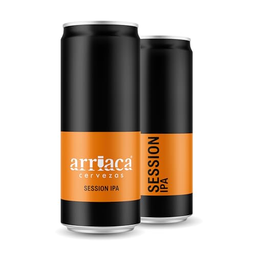 Cerveza Premium Arriaca SESSION IPA en Pack Fabricación Artesanal. Premio internacional a la Mejor Cerveza IPA Artesana (24 latas 33cl)