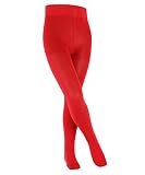 FALKE Unisex Kinder Strumpfhose Family, Nachhaltige Baumwolle, 1 Stück, Rot (Fire 8150), 110-116