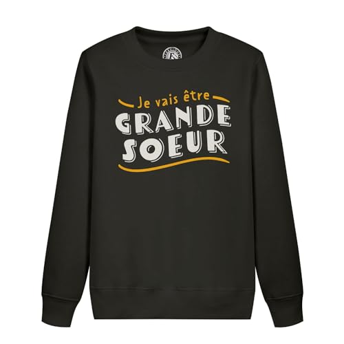 Sweatshirt enfant je vais être grande soeur pull fille famille et bébé