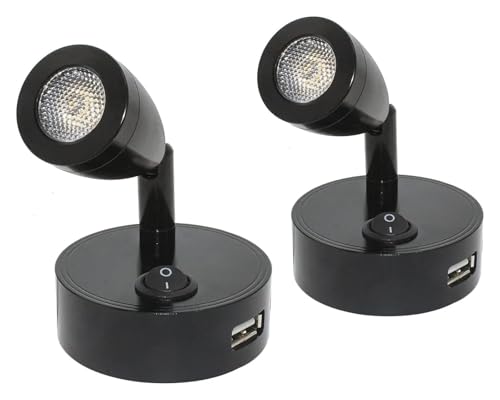eufeifeiegds RV 12V 24V Ǐ USB|[g LEDCg Ɩ xbhTChCg [d|[gt F(Warm White 3000K)