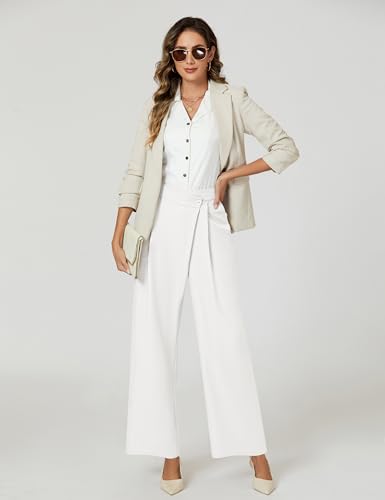 Blooming Jelly Women Wide Leg Dress Pants High Waisted Work Pant with Pocket Business Casual Outfits 20252