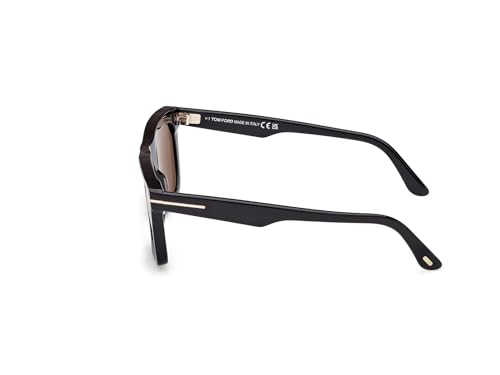 Tom Ford Lelio Smoke Square Men's Sunglasses FT1207 01A 523