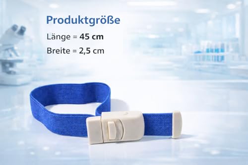 BUXMED 2 Stück Venenstauer Blau – Stauschlauch Blutabnahme, Stauband, Venenstauer Blutabnahme, Butterfly Blutentnahme, Wiederverwendbar & Latexfrei