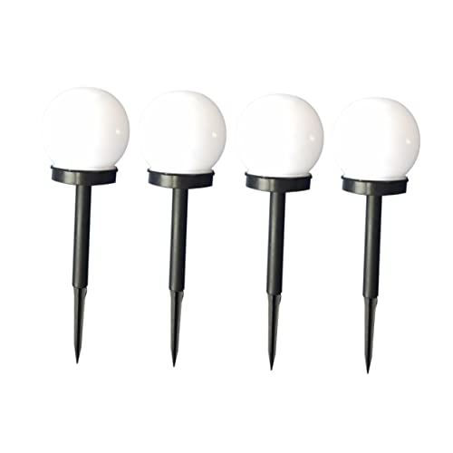 iplusmile Luces Led Solares Para Jardín Forma De Burbuja, Certificación, Función De Carga Solar Automática, Ideales Para Césped y Exteriores, Paquete De 4 Unidades Para Uso Nocturno