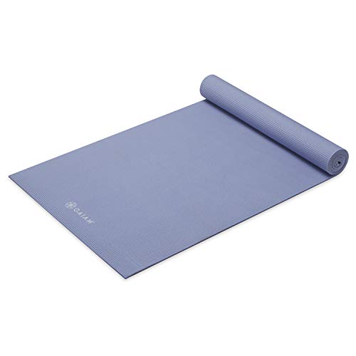 Image of Gaiam Yoga Mat - Solid Color Exercise & Fitness Mat for All Types of Yoga, Pilates & Floor Exercises (68 inch x 24 inch x 4mm or 6mm Thick)
