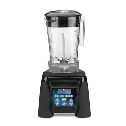 Waring Commercial MX1300XTXP 3.5 HP Blender with 4 recipe programable LCD Display and a 48 oz. BPA Free Copolyester Container, 120V, 5-15 Phase Plug