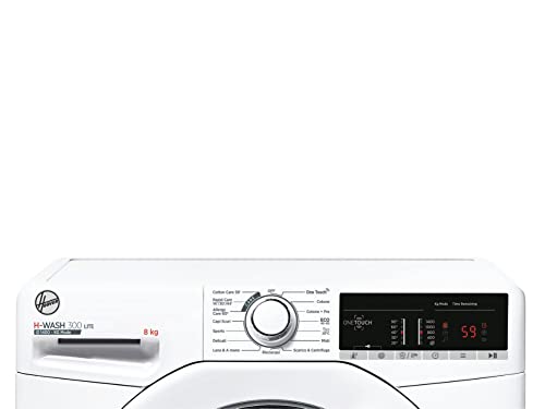 Hoover H3W 48TE-11 H-WASH 300 Lite Lavatrice 8 Kg, 1400 Giri, Connettività Nfc, Carica Frontale, Libera Installazione, 85X52X60 Cm, Bianco, Classe D - 2