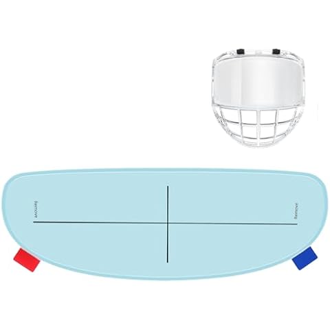 Anti-Fog Film for Hockey Visor Helmet Full Face Shield - Anti-Fog Hockey Visor Insert,Prevent Visor from Fogging Up,Defogger with A Adhesive Edge Easy to Use but Effective,Keep Clear Vision 260*95MM Cover