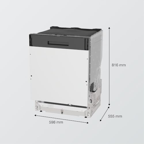 Gorenje GV6G63A60H Einbau-Geschirrspüler/Vollintegriert/ 60 Breite/ 16 Maßgedecke/ 7 Programme/Europäische Qualität/TotalDry/BottleWash/Intensive Reinigungszone/FlexUse/ 20% besser als EEK A